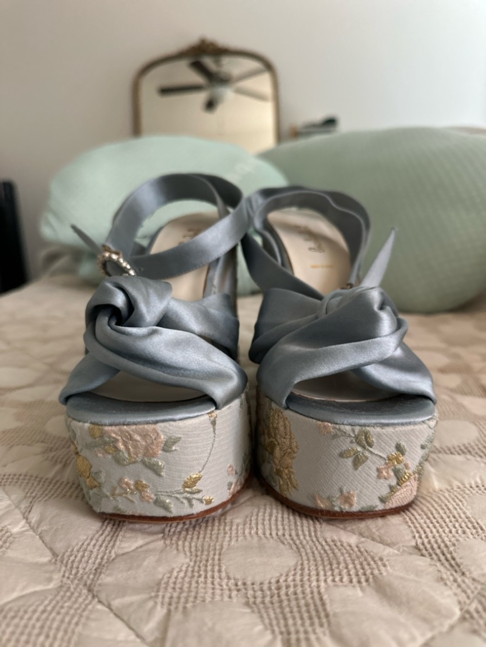 Something Bleu Serena Knot Platform Shoes